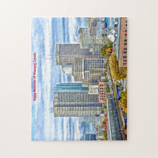 Skyline Winnipeg Canada. Jigsaw Puzzle (Vertical)