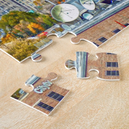 Skyline Winnipeg Canada. Jigzaag Puzzle Legpuzzel (Zijkant)