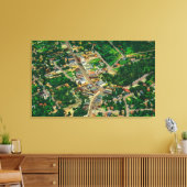 Skyliner Uitzicht dat naar het zuiden over Ashland Canvas Afdruk (Insitu (Woonkamer))