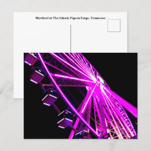 Skyrad op het eiland Pigeon Forge, Tennessee Briefkaart