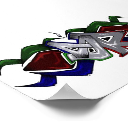 SkyRoot Grafitti Logo Poster (Hoek)