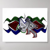 SkyRoot Grafitti Logo Poster (Voorkant)