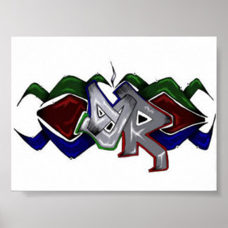 SkyRoot Grafitti Logo Poster