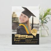 Sky's The Limit Photo Graduation Invitation (Debout devant)