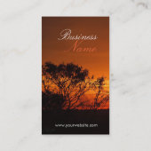 Skyscape sunset Visitekaartje (Achterkant)