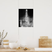 Skyscraper bij Night, 1920.  foto Poster (Keuken)