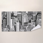 Skyscraper City Texture Isométrique sans fil (Serviette de bain)