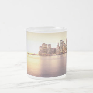 Skyscraper Skyline - New York City Sunset Matglas Koffiemok
