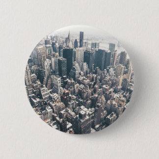 Skyscrapers en Daktoppen van New York City Ronde Button 5,7 Cm