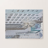 Skyscrapers en kerstster New York City Legpuzzel (Horizontaal)