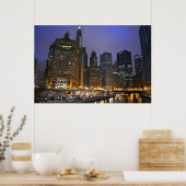 Skyscrapers op de Chicago Poster (Keuken)