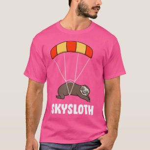 Skysloth Parachuting Skydiving Luiaard T-shirt