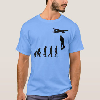 Skysurfing Skydiving Extreme Sporten Evolutie meis T-shirt