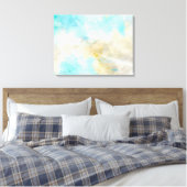 Skyview of an Island Canvas Print (Insitu (Slaapkamer))