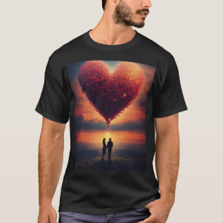 Skyward Serenity: Minimalistische heteluchtballon  T-shirt