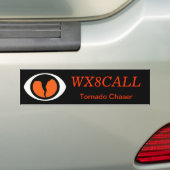  SKYWARN-Bumpersticker voor Call Sign. Bumpersticker (Op auto)