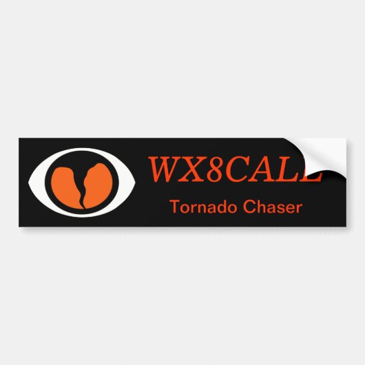  SKYWARN-Bumpersticker voor Call Sign. Bumpersticker (Voorkant)