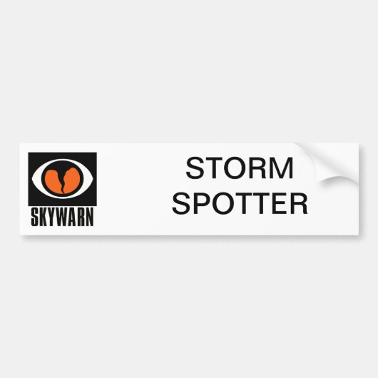 SKYWARN Storm Spotter Bumpersticker (Voorkant)