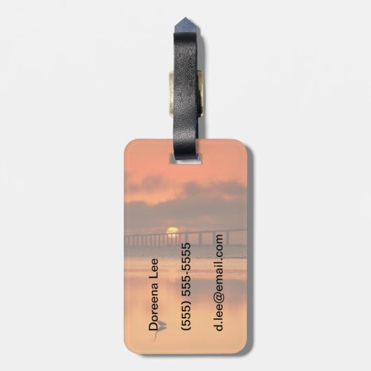 Skyway Bridge Bagagelabel (Achterkant verticaal)