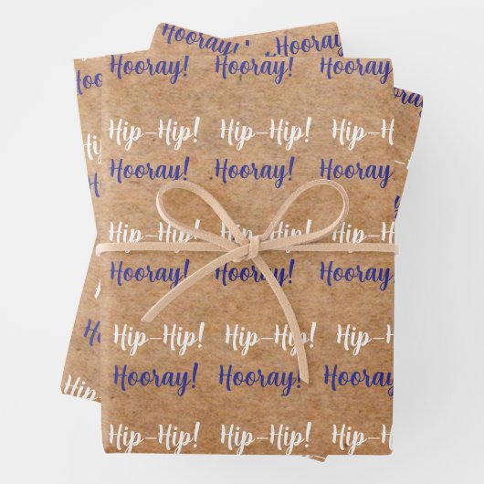 SKZ Hip Hip Hooray Gift Wrap Inpakpapier Vel (In situ)