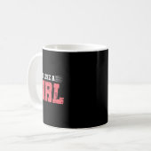 Sla als een meisje Boksen Meisje Cadeau Mma Kickbo Koffiemok (Voorkant links)