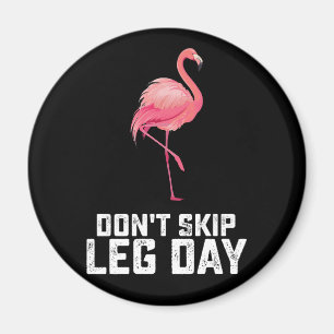 Sla Been Dag Flamingo Workout Gym Fitness Niet Ove Magneet