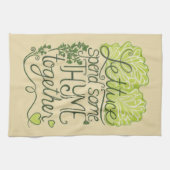 Sla Besteed wat tijd samen keukenhanddoek (Horizontaal)