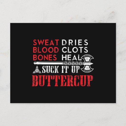 Sla Buttercup Funny Design op Briefkaart (Voorkant)