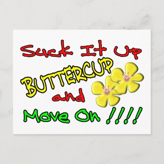 Sla Buttercup op Briefkaart (Voorkant)