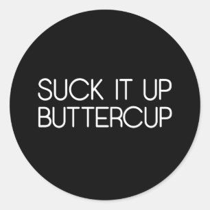 Sla Buttercup op Ronde Sticker