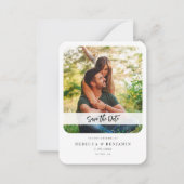 Sla de aankondiging van het datumfoto-huwelijksscr (Voorkant)