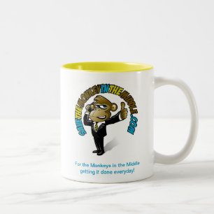 Sla de aap op in de Midden-Gele Mok