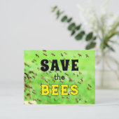 Sla de bijen op briefkaart (Staand voorkant)