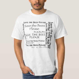 Sla de bijen op Het shirt van de mannen om de bije