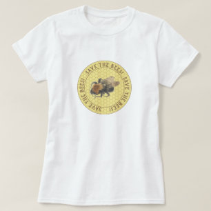 Sla de bijen op Honingbijen en Honingraat T-shirt