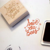 Sla de bijen op 	rubberstempel