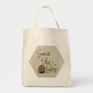 Sla de bijen op tote bag