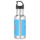 Sla de bijen op waterfles  (Achterkant)