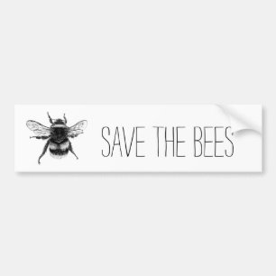 Sla de bijenbumpersticker op bumpersticker