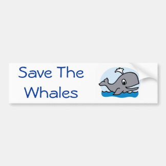 Sla de bumper voor walvissen op bumpersticker