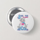 Sla de Chubby Unicorns-RTLXg op Ronde Button 5,7 Cm (Voorkant /achterkant)