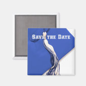 Sla de Date Afstuderen Square Magnet op Magneet (Voorkant / Achterkant)