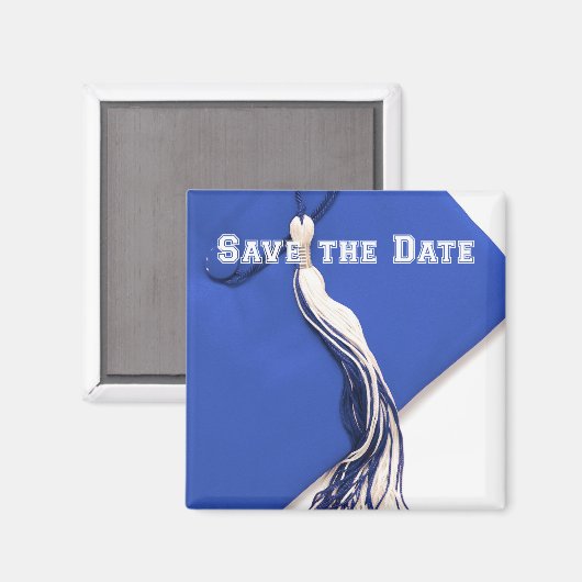 Sla de Date Afstuderen Square Magnet op Magneet (Voorkant / Achterkant)
