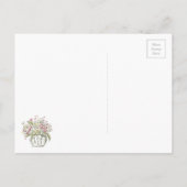 Sla de Date  Tandem Bicycle op Aankondigingskaart (Achterkant)