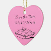 Sla de datum aangepaste bruiloft Ornament (Links)