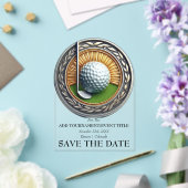 Sla de datum Acryl Golf Uitnodiging Acryl Uitnodigingen (Insitu (Huwelijk))