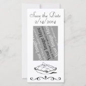 Sla de datum Assepoester Photo Card Save The Date (Voorkant)