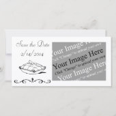 Sla de datum Assepoester Photo Card Save The Date (Voorkant)
