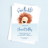 Sla de datum Baby Lion 1e Verjaardag op