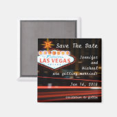 Sla de datum bestemming Las Vegas bruiloft Magneet (Voorkant / Achterkant)